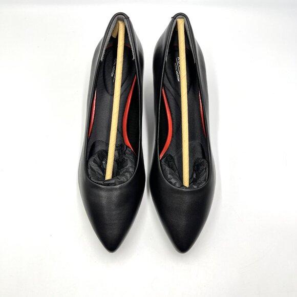 Rockport Womens Size 6.5 Kalila Black Leather Low Kitten Heels Pumps Shoes - Picture 3 of 15
